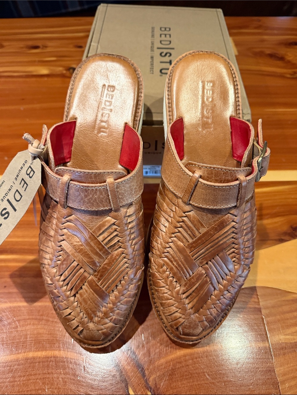 BED|STU NWT Wonen’s Linette Platform Slip-On Sandal - Picture 4 of 4